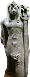 Rameses III as a standard bearer