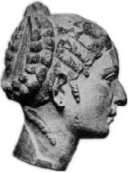 A supposed bust of the queen made while she was in Rome